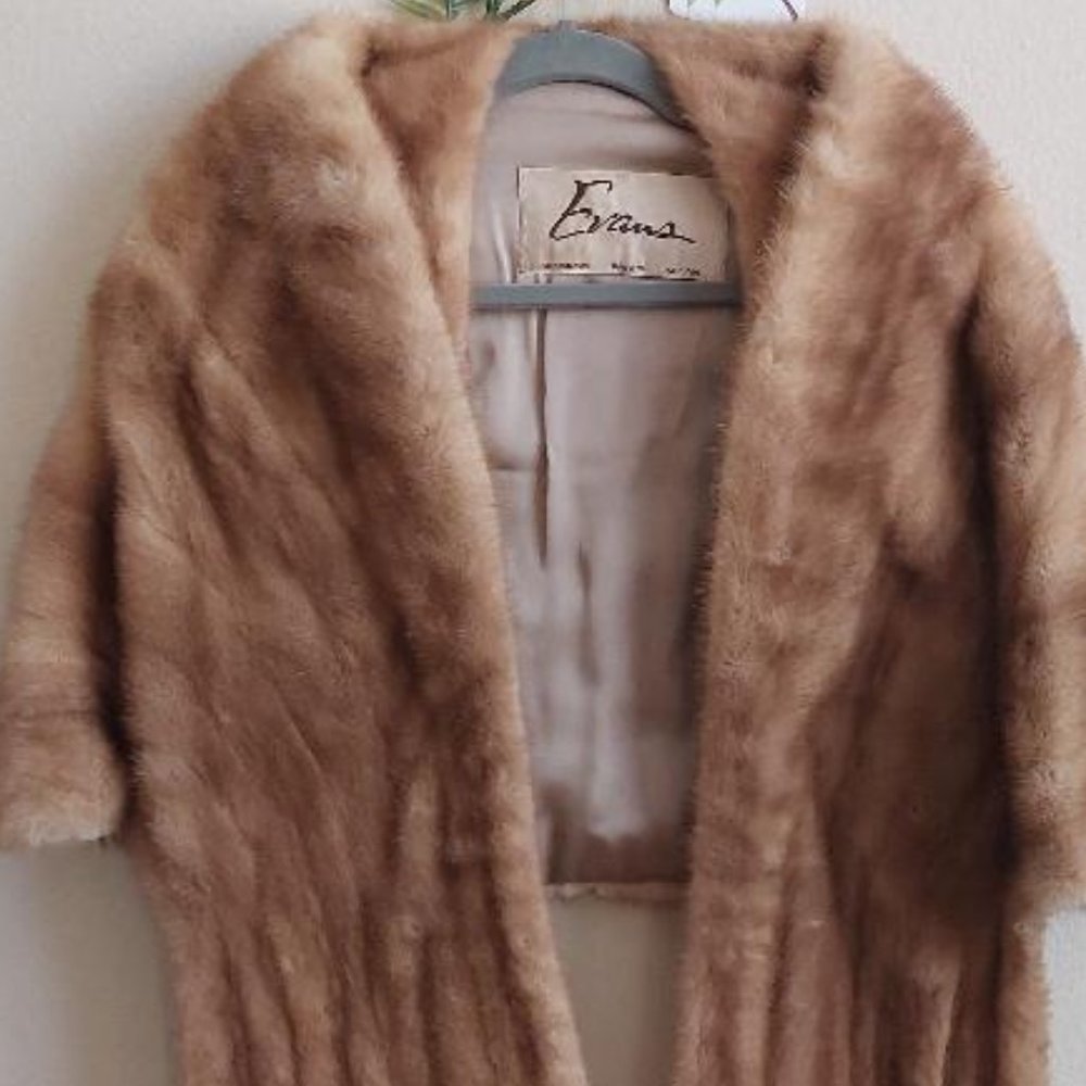 Vintage Carmel Mink Stole